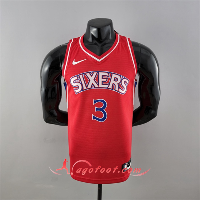 Maillot Philadelphia 76ers (Iverson #3) Rouge Rookie