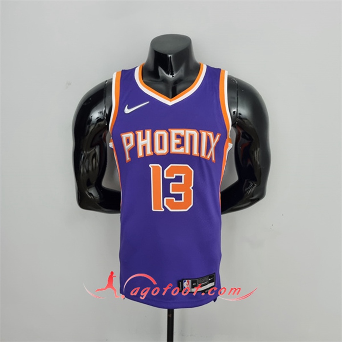 Maillot Phoenix Suns (Nash #13) Pourpre 75th Anniversary