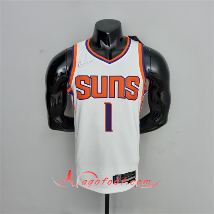 Maillot Phoenix Suns (Booker #1) Blanc 75th Anniversary