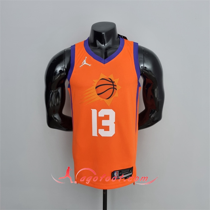 Maillot Phoenix Suns (Nash #13) Orange 75th Anniversary Jordan Theme