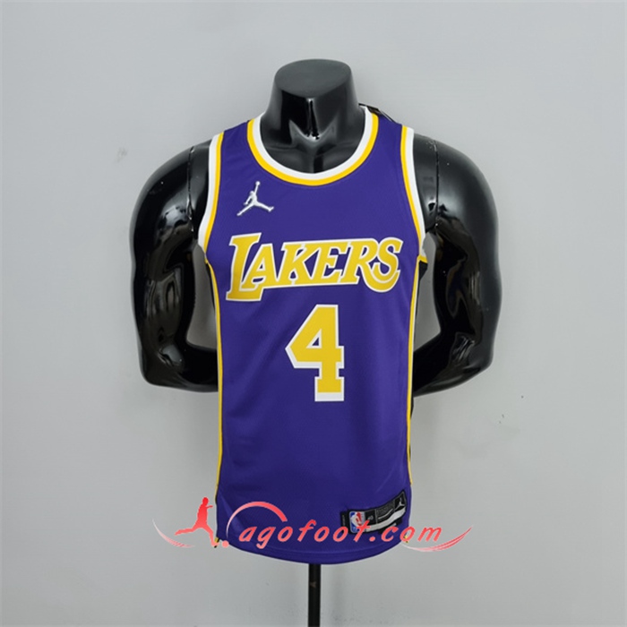 Maillot Los Angeles Lakers (Rondo #4) Pourpre 75th Anniversary