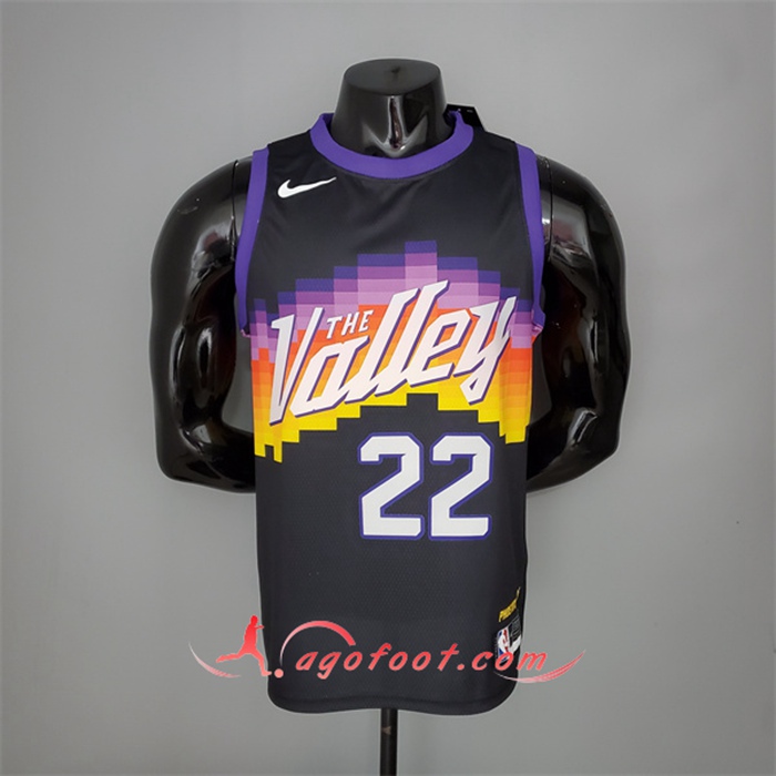 Nouveau Maillot Phoenix Suns (Ayton #22) Noir City Edition