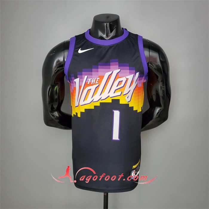 Nouveau Maillot Phoenix Suns (Booker #1) Noir City Edition