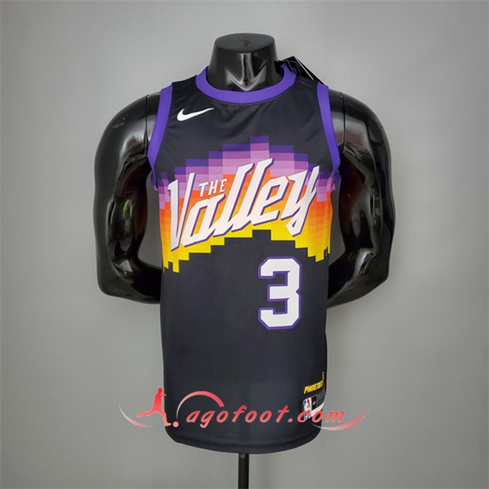 Nouveau Maillot Phoenix Suns (Paul #3) Noir City Edition