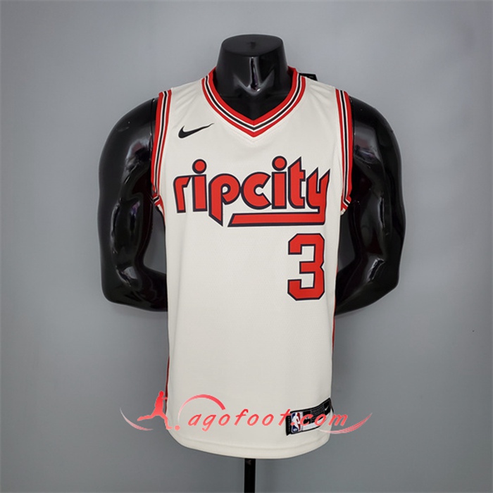 Maillot Portland Trail Blazers (Mccollum #3) Beige