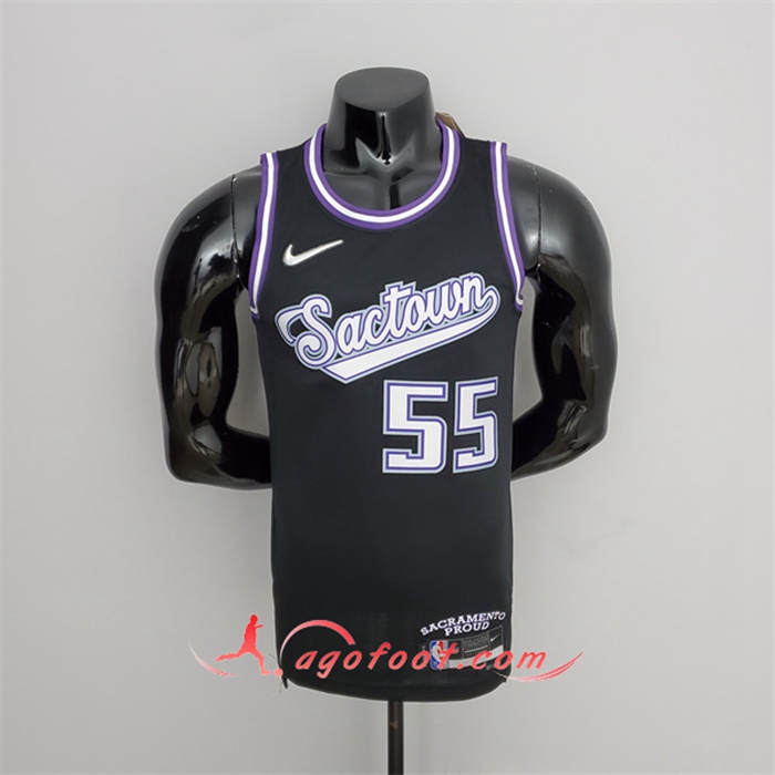 Maillot Sacramento Kings (Williams #55) 2022 Season Noir City Edition