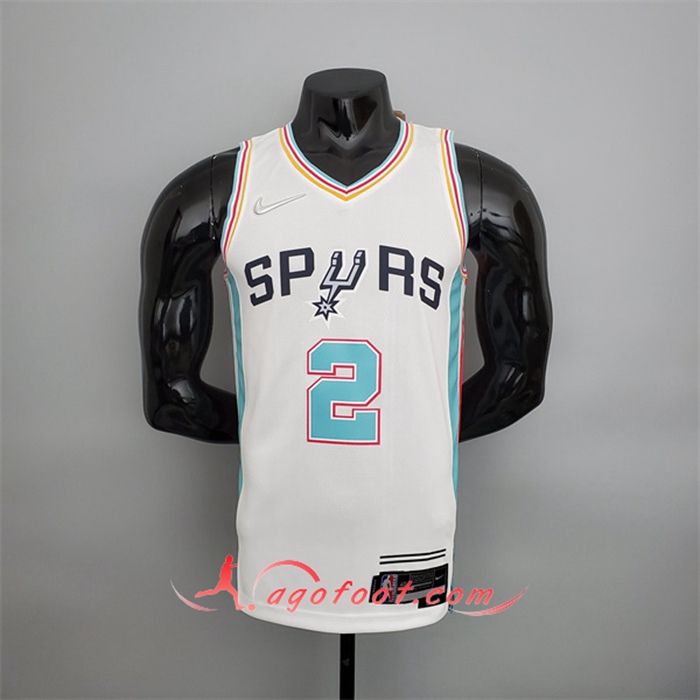 Maillot San Antonio Spurs (Leonard #2) 2022 Season Blanc City Edition