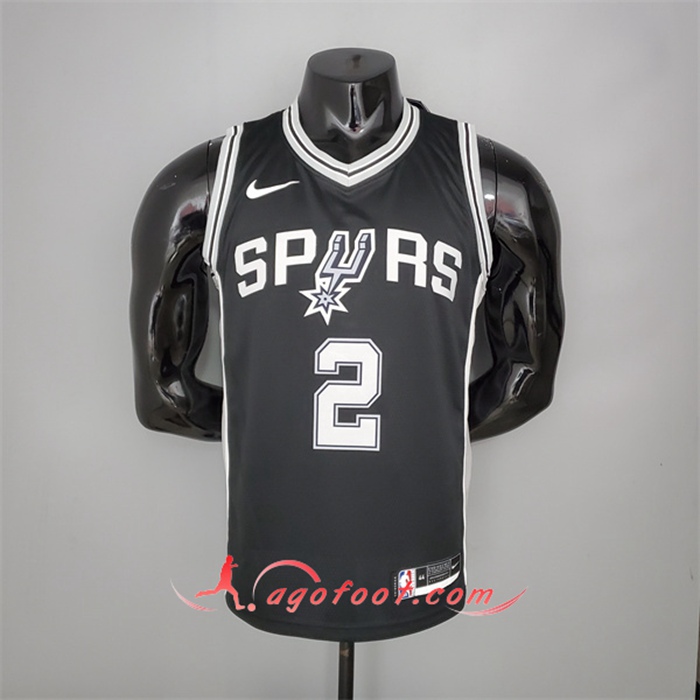 Maillot San Antonio Spurs (Leonard #2) Noir