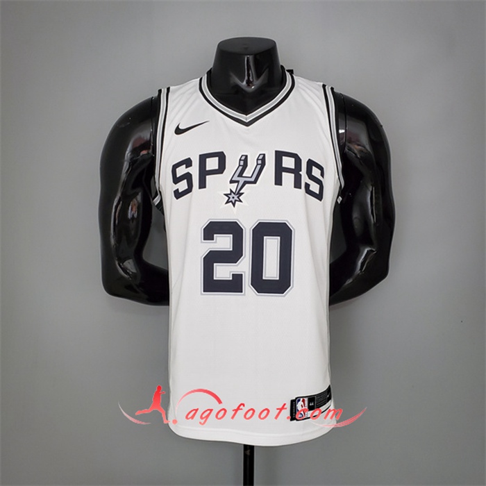 Maillot San Antonio Spurs (Ginobili #20) Blanc