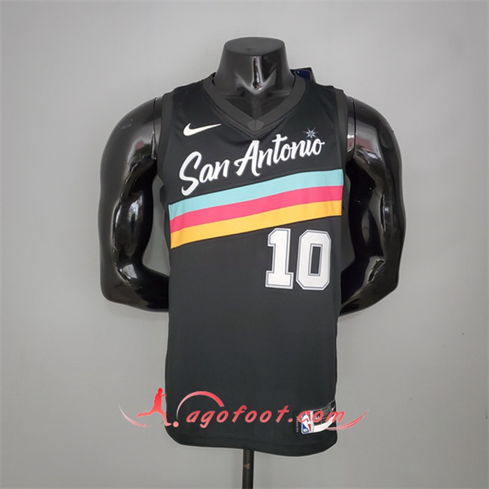 Nouveau Maillot San Antonio Spurs (DeRozan #10) Noir City Edition