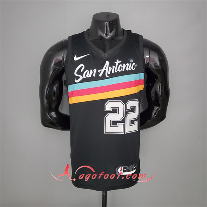 Nouveau Maillot San Antonio Spurs (Gay #22) Noir City Edition