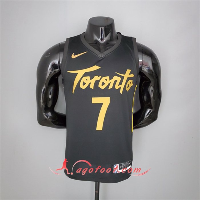 Maillot Toronto Raptors (Lowry #7) 2021 Season Noir Gold