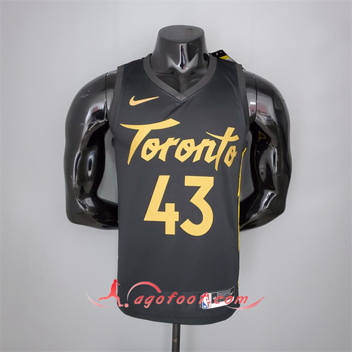 Maillot Toronto Raptors (Siakam #43) 2021 Season Noir Gold