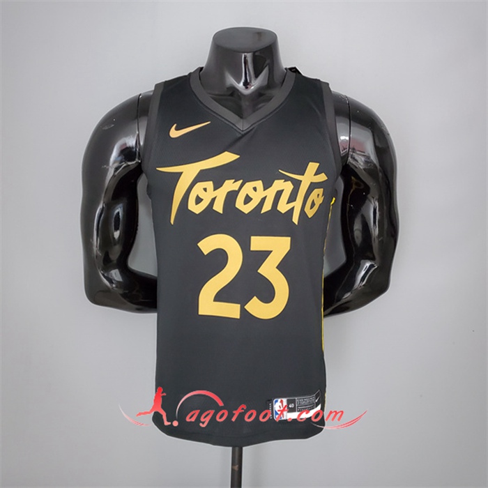 Maillot Toronto Raptors (Vanvleet #23) 2021 Season Noir Gold