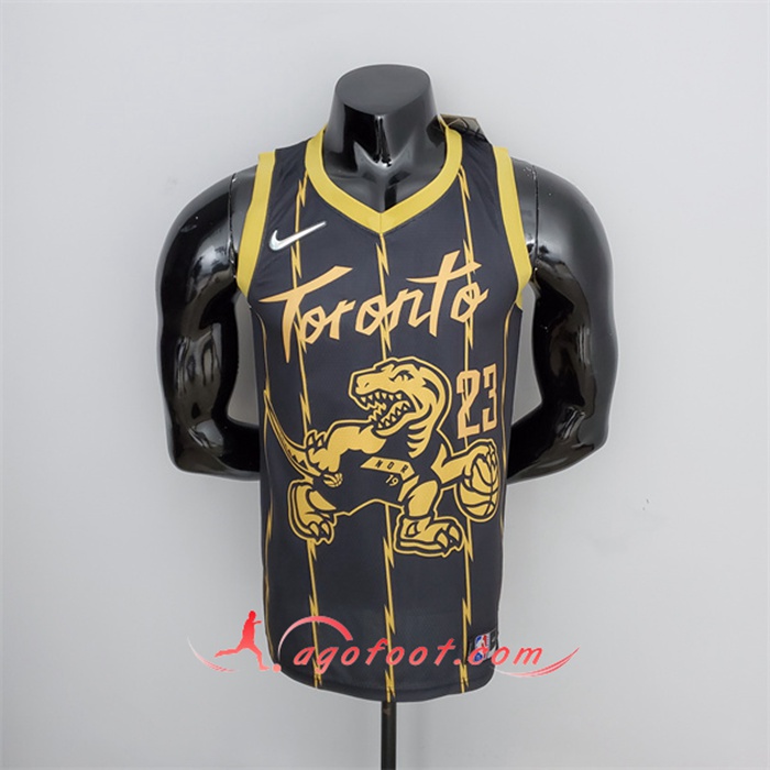 Maillot Toronto Raptors (Vanvleet #23) 2022 Noir City Edition