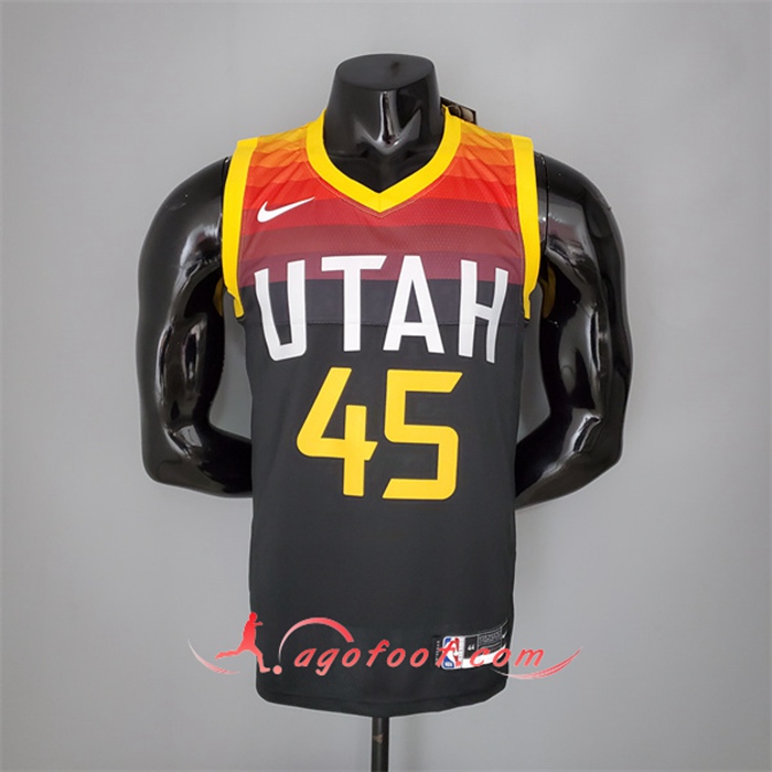Maillot Utah Jazz (Mithcell #45) 2021 Noir/Rouge City Edition