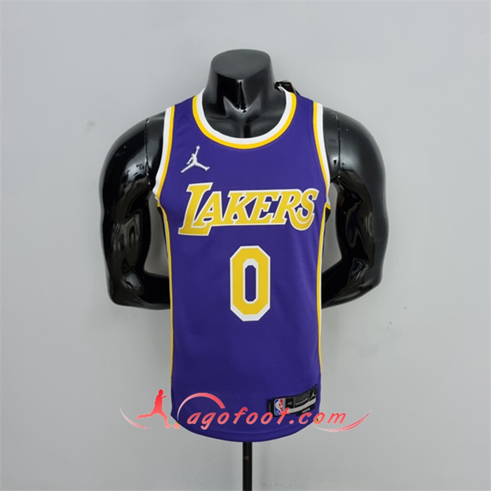 Maillot Los Angeles Lakers (Westbrook #0) Pourpre 75th Anniversary