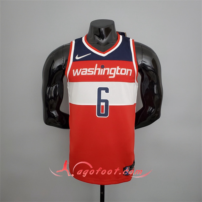 Maillot Washington Wizards (Harrell #6) Rouge/Blanc/Bleu 75th Anniversary