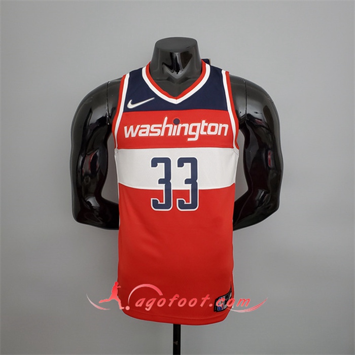 Maillot Washington Wizards (Kuzma #33) Rouge/Blanc/Bleu 75th Anniversary