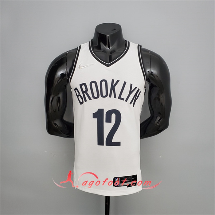 Maillot Brooklyn Nets (Harris #12) Blanc 75th Anniversary