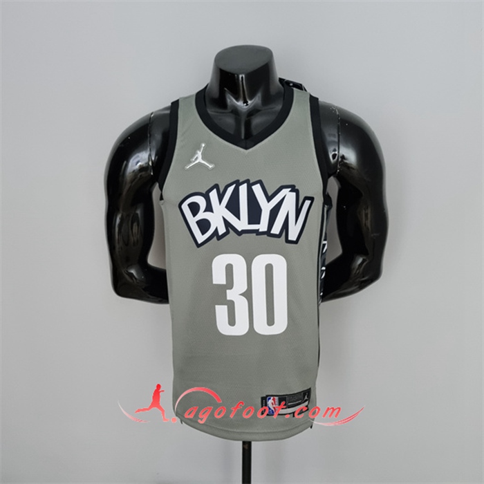 Maillot Brooklyn Nets (Curry #30) Gris 75th Anniversary City Edition