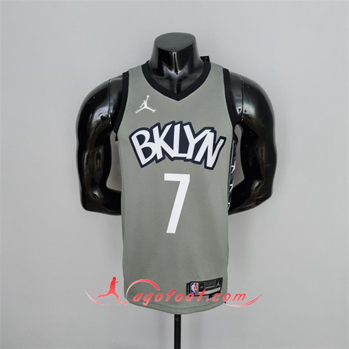 Maillot Brooklyn Nets (Durant #7) Gris 75th Anniversary City Edition