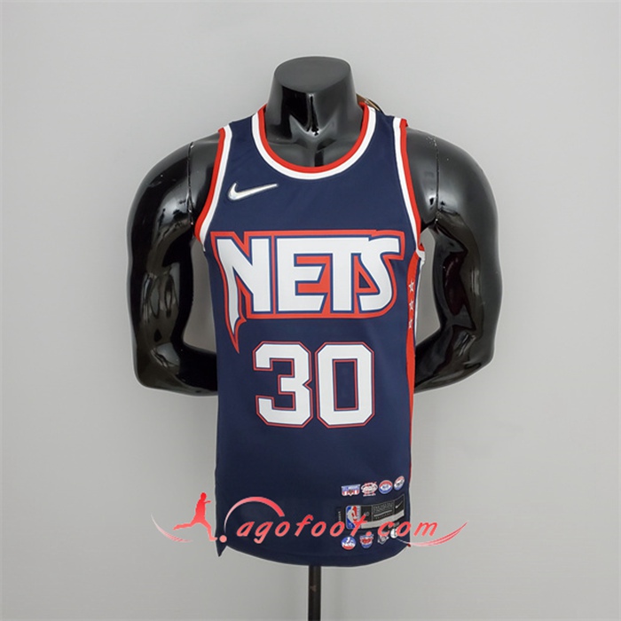 Maillot Brooklyn Nets (Curry #3) Bleu Royal 75th Anniversary City Edition