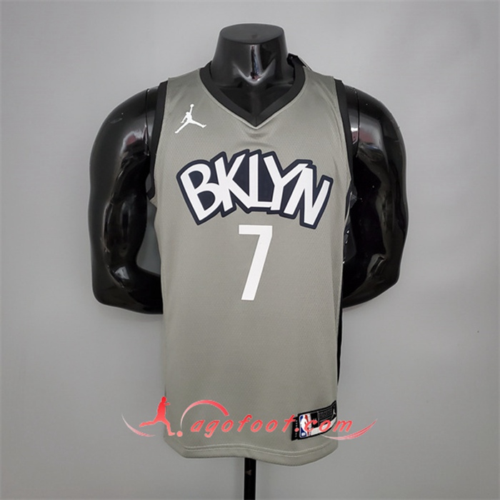 Maillot Brooklyn Nets (Durant #7) Gris City Edition