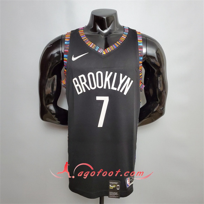 Maillot Brooklyn Nets (Durant #7) Noir City Version