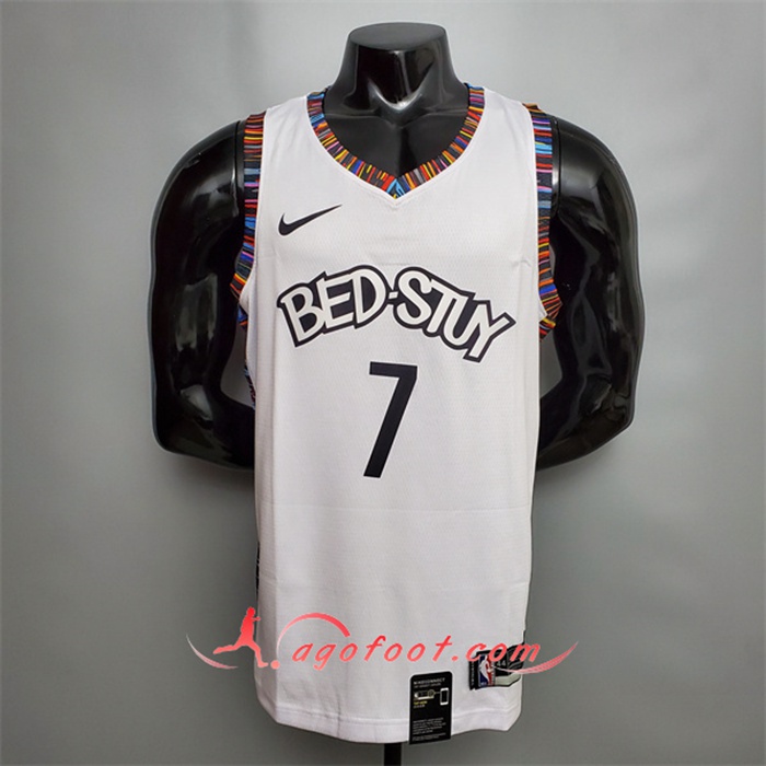 Maillot Brooklyn Nets (Durant #7) Blanc City Version