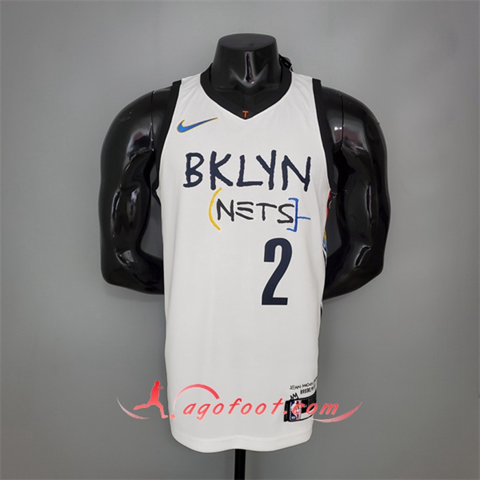 Maillot Brooklyn Nets (Griffin #2) Graffiti Blanc