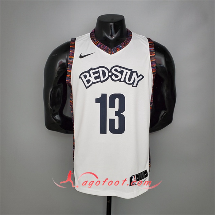 Maillot Brooklyn Nets (Harden #13) Blanc City Version