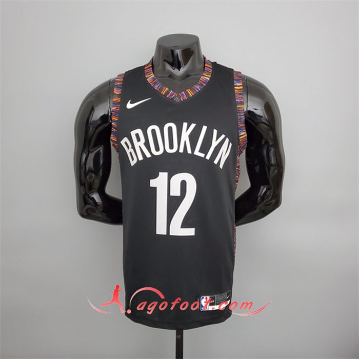 Maillot Brooklyn Nets (Harris #12) Noir City Version