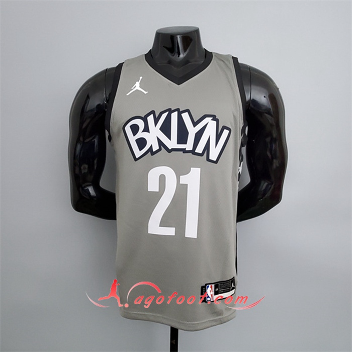 Maillot Brooklyn Nets (Aldridge #21) Gris