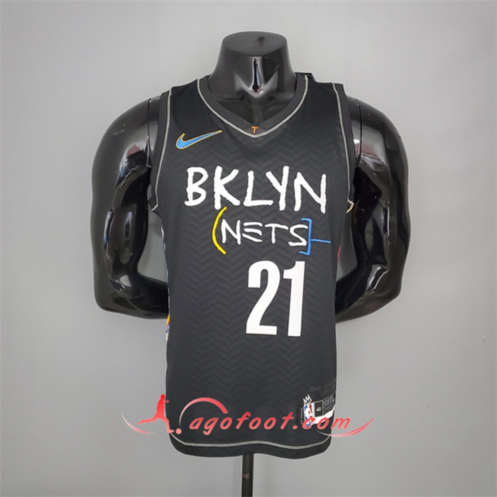 Nouveau Maillot Brooklyn Nets (Aldridge #21) Noir City Edition