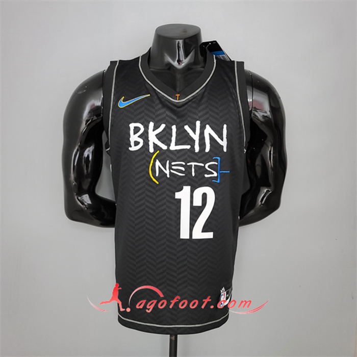 Nouveau Maillot Brooklyn Nets (Harris #12) Noir City Edition