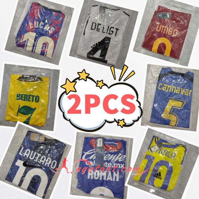 Maillot de Foot Yes Numbers - Envoyé au Hasard 2PCS