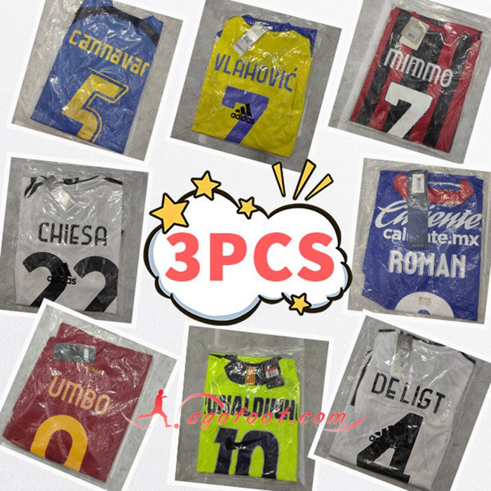 Maillot de Foot Yes Numbers - Envoyé au Hasard 3PCS