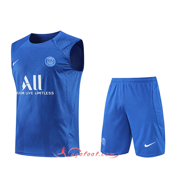 Ensemble Training Debardeur + Shorts PSG Bleu 2022/2023