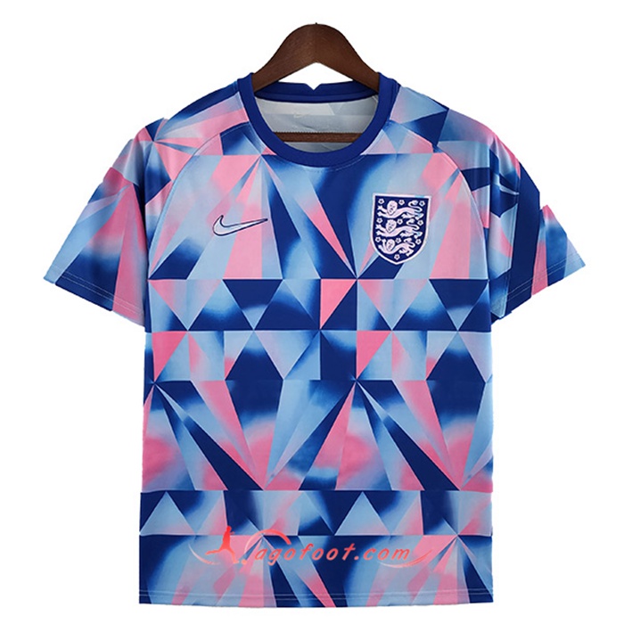 Training T-Shirts Angleterre Bleu/Rose 2022/2023