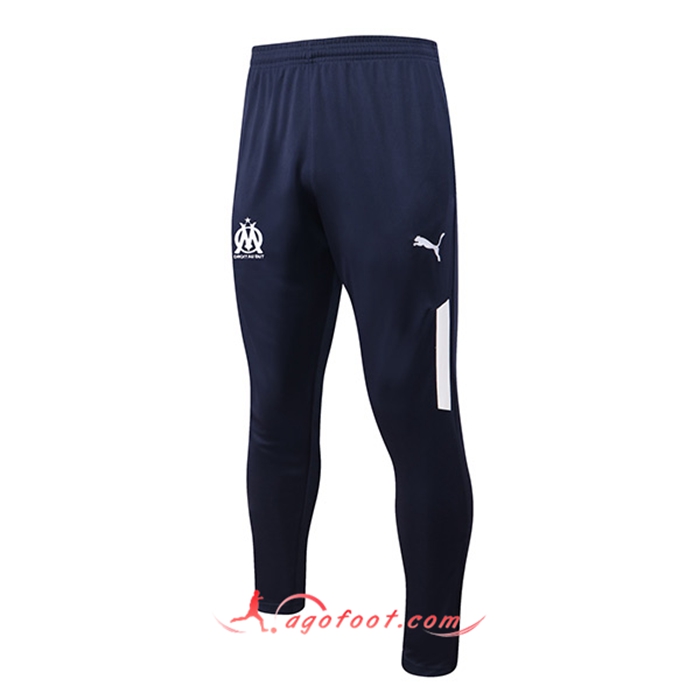 Pantalon Foot Marseille Bleu Marine/Blanc 2022/2023
