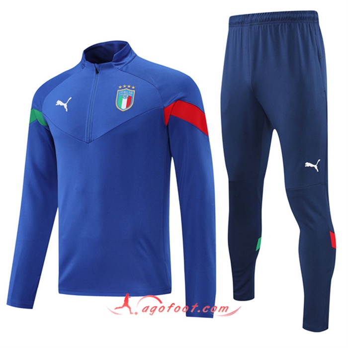 Ensemble Survetement de Foot Italie Bleu 2022/2023