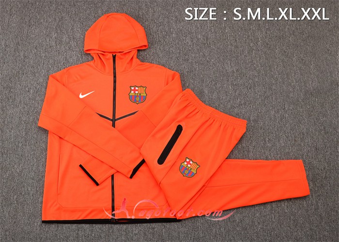 survetement barca 2022 orange