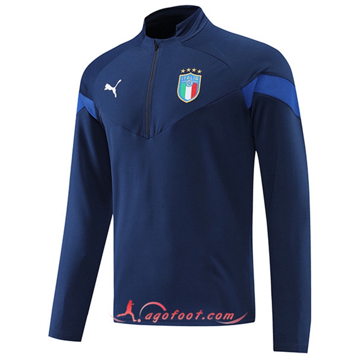 Sweatshirt Training Italie Bleu Marin 2022/2023