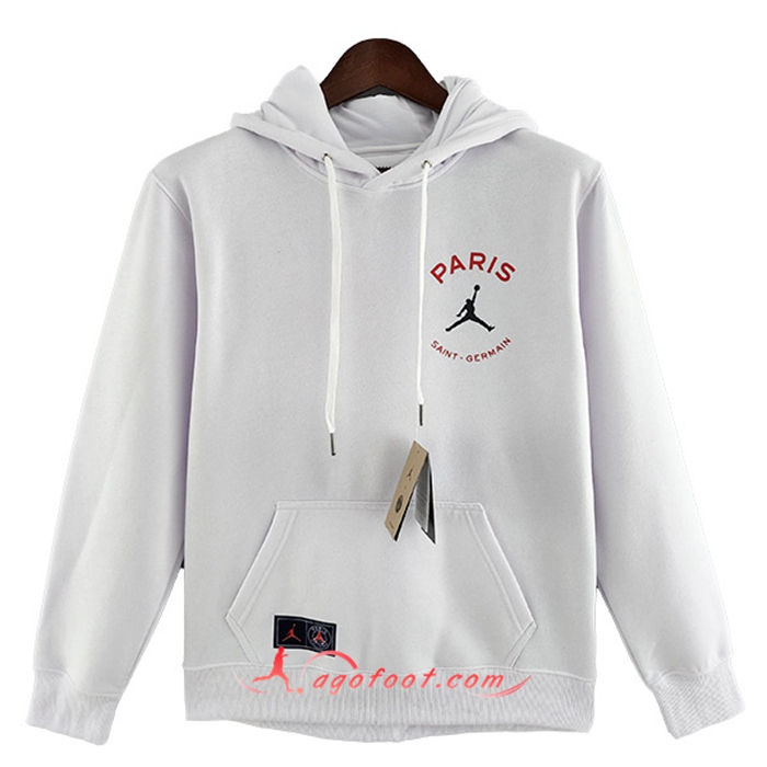 Sweatshirt Training Capuche Jordan PSG Blanc 2022/2023