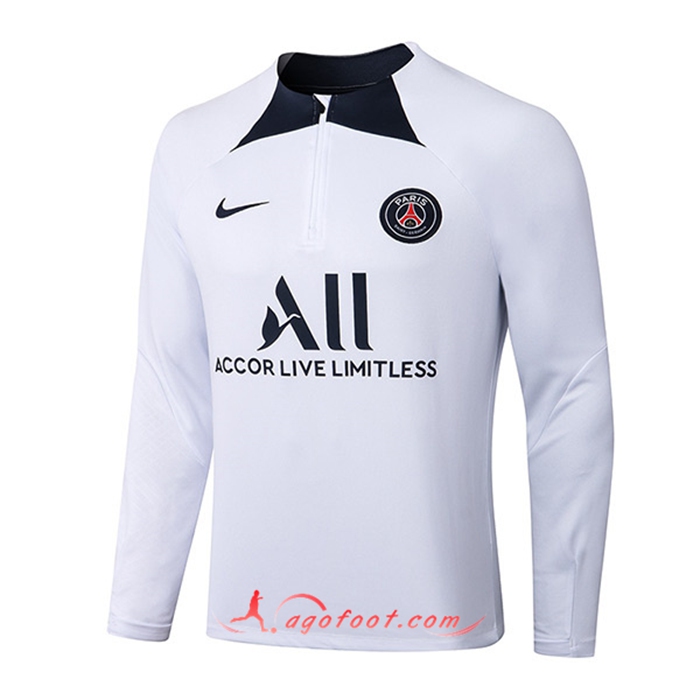 Sweatshirt Training PSG Blanc 2022/2023