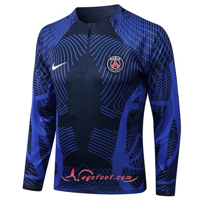 Sweatshirt Training PSG Pattern Bleu Marin 2022/2023