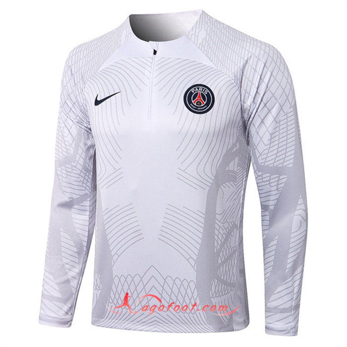 Sweatshirt Training PSG Pattern Blanc 2022/2023