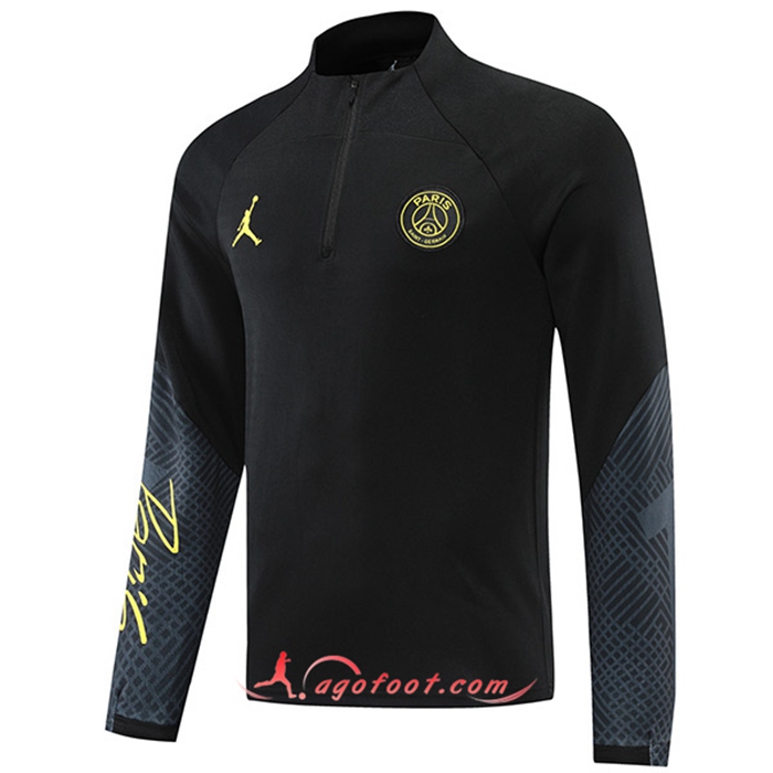 Sweatshirt Training Jordan PSG Noir/Gris 2022/2023