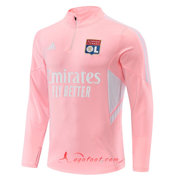Sweatshirt Training Lyon Rose 2022/2023